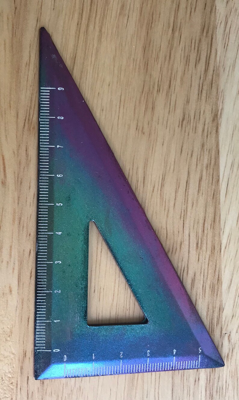 Custom Resin School Supplies | Ruler | Protractor | Triangle Rulers ...