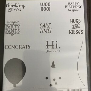 Stampin&#39; Up! Party Pants Stamp Set