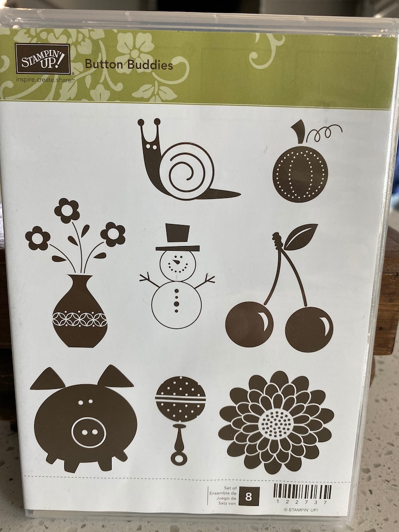 Stampin' Up Button Buddies Stamp Set Etsy