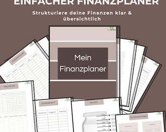 Budget Planner PDF | Financial Planner and Household Book | Income and Expense Tracker | Monthly Budget & Fixed Costs | A4 A5 11 Pages