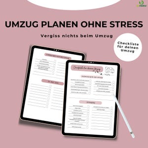 Umzugscheckliste PDF Printable | Umzug planen Liste | To Do Liste Umzug | Organisation & Vorbereitung A4 A5