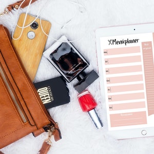 Menu plan | PDF | Digital | instant download | Meal Planner | A4 | A5 | Meal planner digital | Menu planner shopping list | menu plan