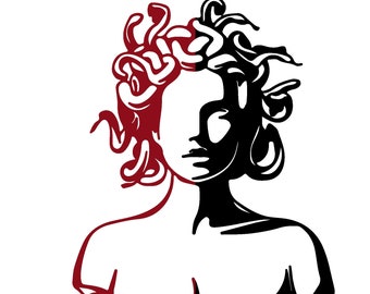 Digital Download Tattoo Style Dual Medusa