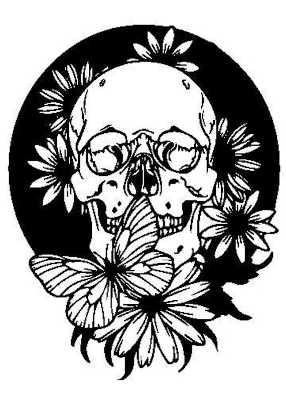 Digital Download Tattoo Style skull Cameo - Etsy