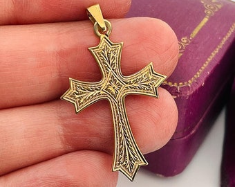 Vintage Vatican Library Collection Gold-tone Hidden Cross