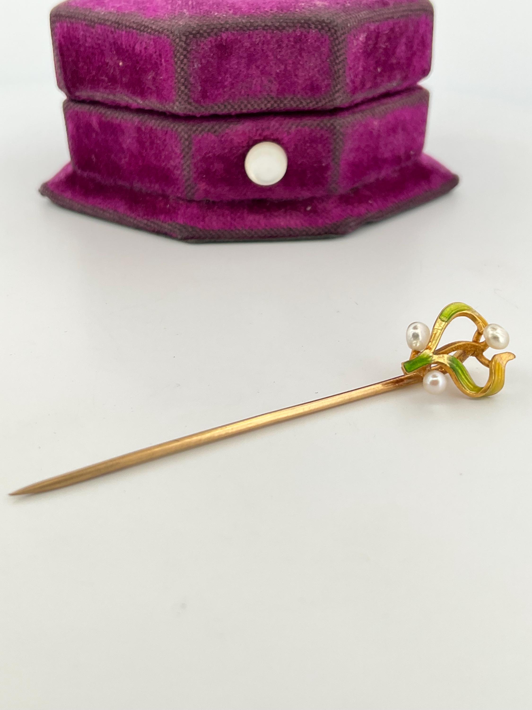 14k Gold Stick Pin - Etsy