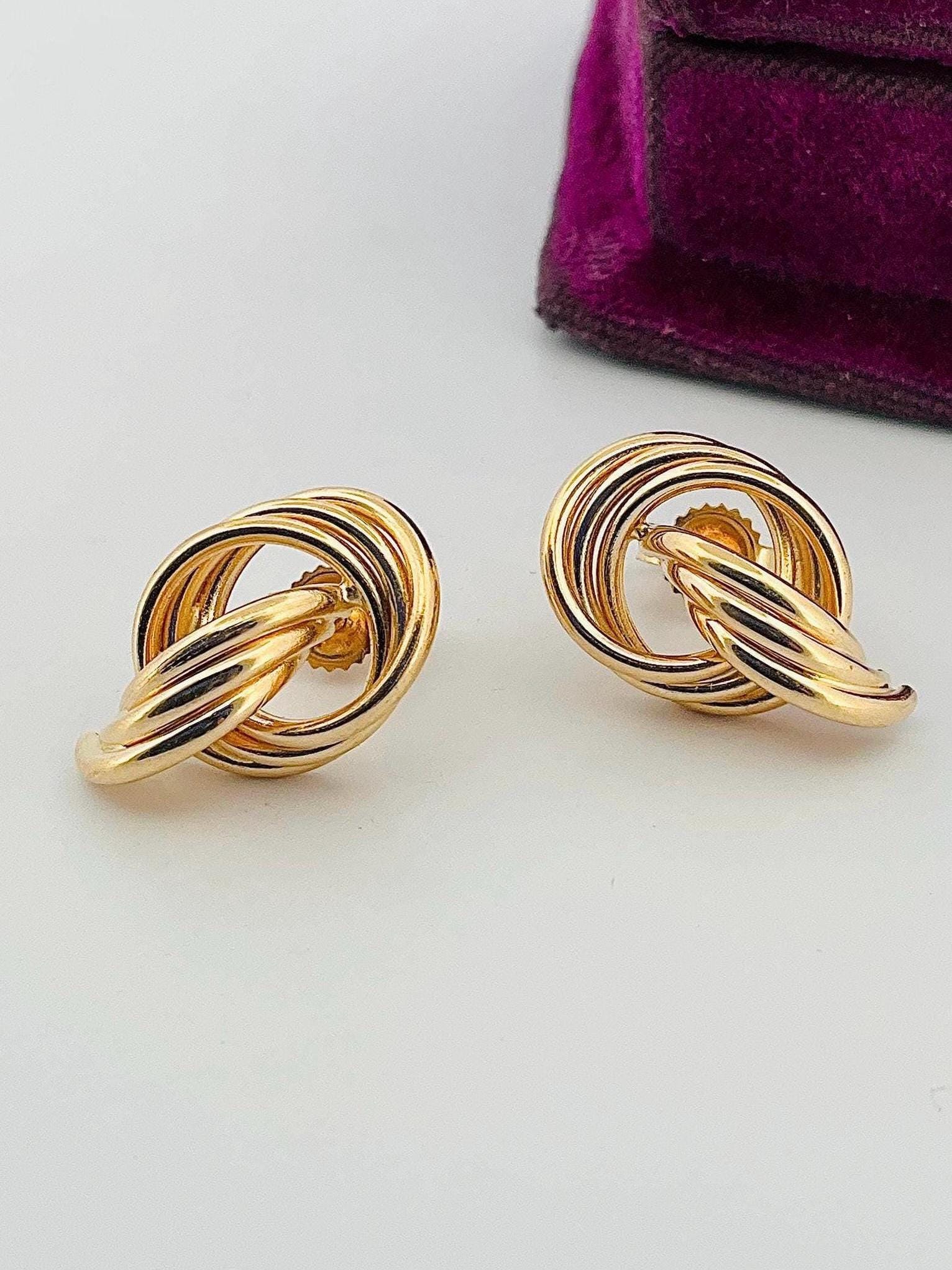 Knot antiques
ダイニングテーブル800 Vintage 14k Yellow Gold Door Knocker Knot Stud Earrings - Etsy