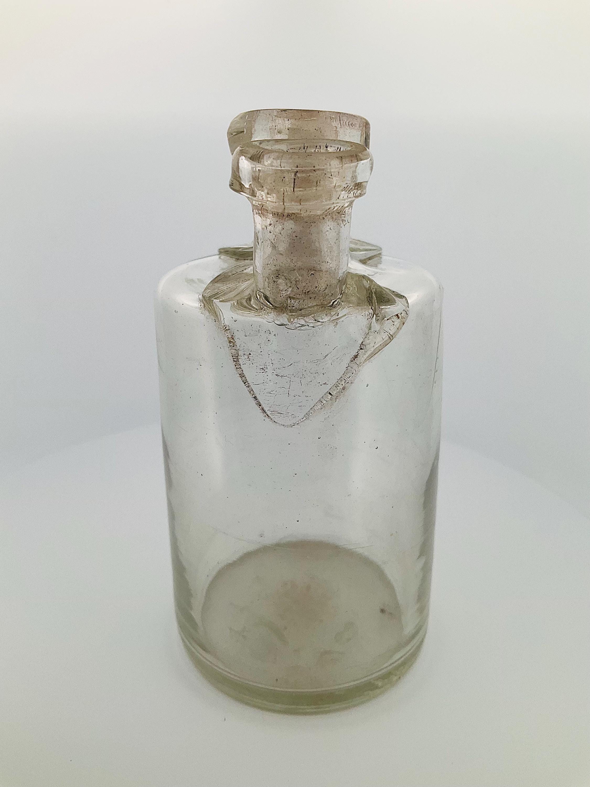 Rare Antique Woulff Woulfe Chemist Bottle - 3 Spout Glass Bottle