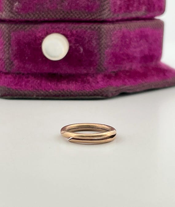 Antique 9k Yellow Gold 9.75mm Split Ring Connector