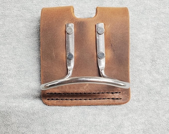 Hammer Loop - Heavy Duty Leather with Stainless Steel Holder - Made in USA!!