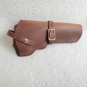 Colt Python Leather Holster - with snap strap and barrel strap
