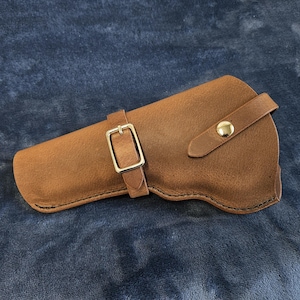 Colt Python Leather Holster - with snap strap and barrel strap