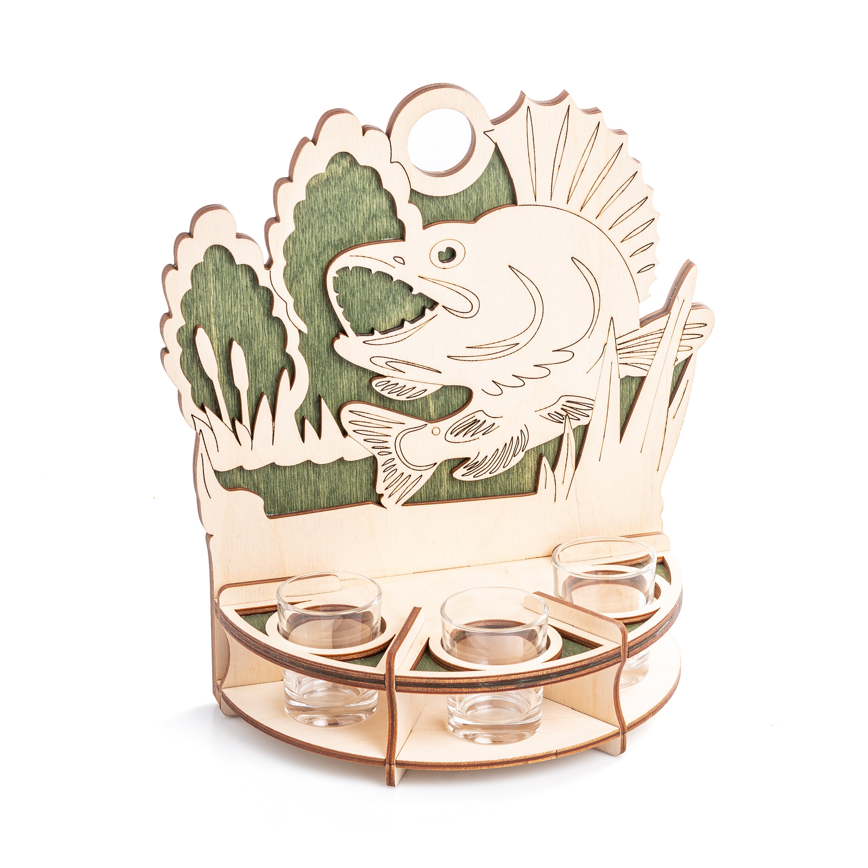 Weinglashalter Aus Holz Mit MR & MRS Gravur - Für 2 Gläser