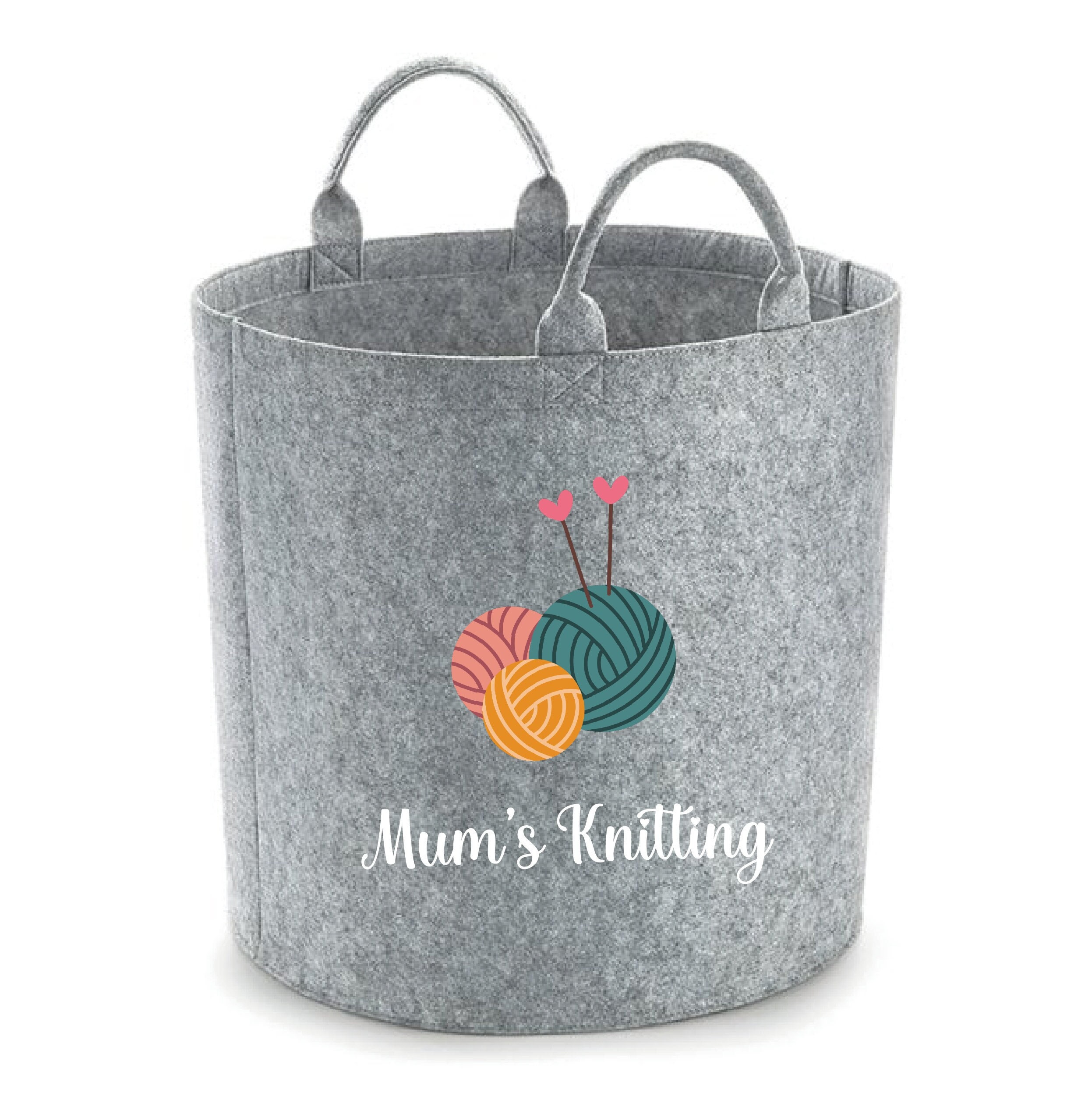 Personalised Knitting Storage Basket 