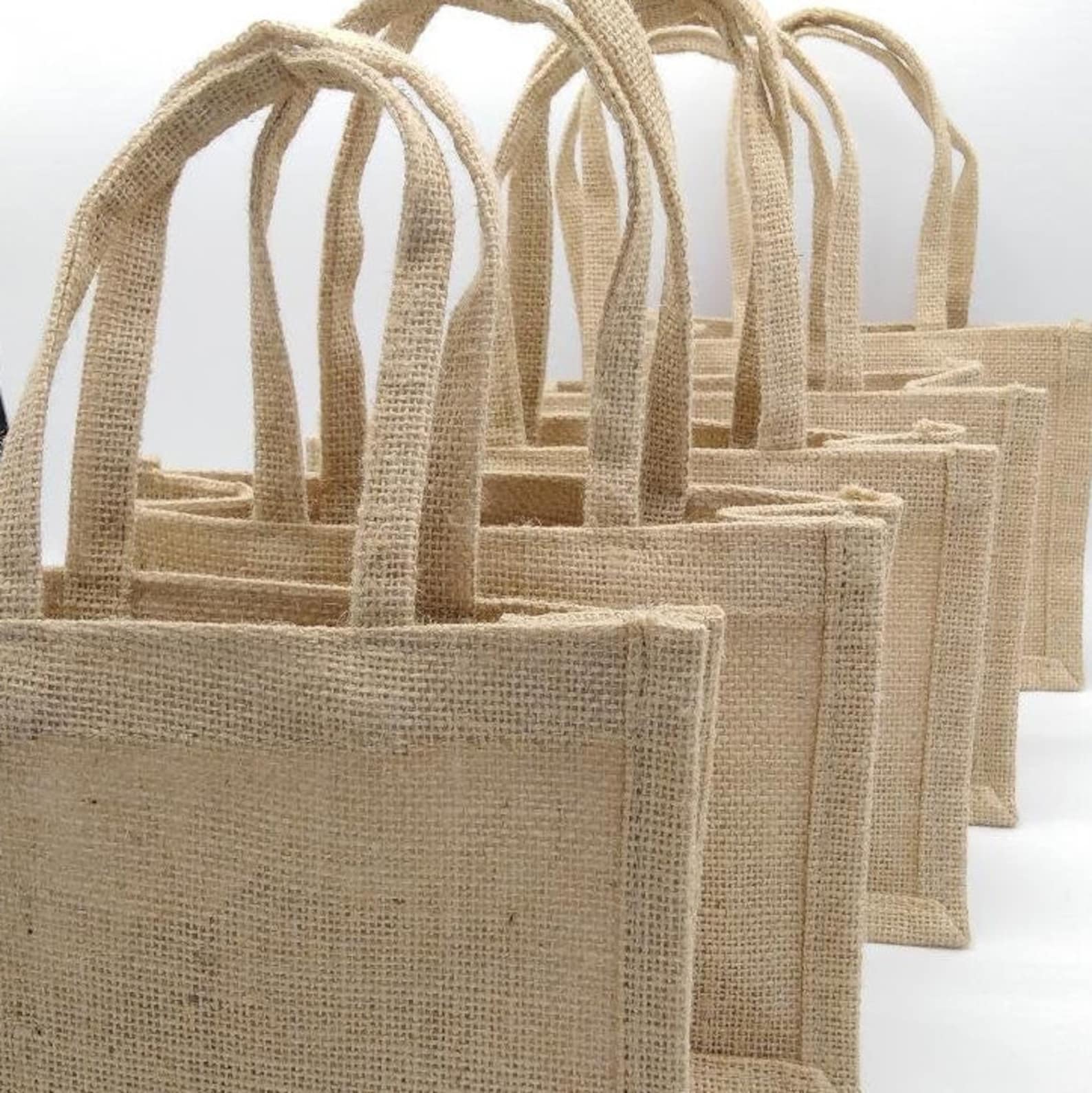 Hessian Bags Pack of 10 Height 15cm Width 20cm Depth 10cm Etsy