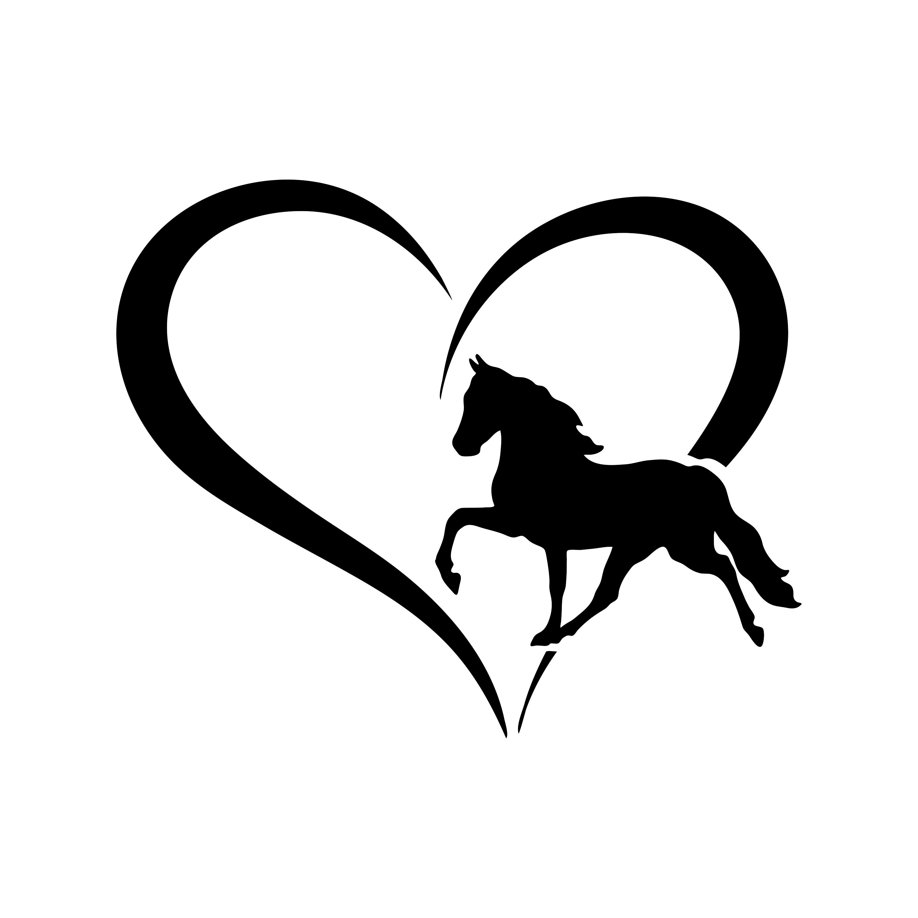 Horse Heart Svg File for Cricut Horse Love Svg Horse Cut Etsy Australia