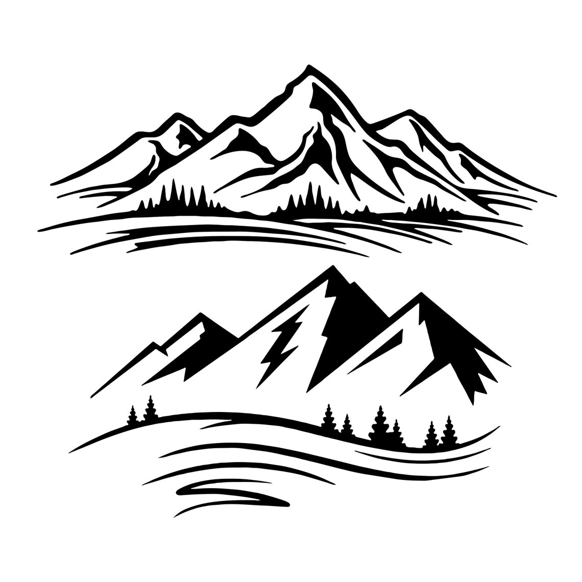 Mountain SVG File Free