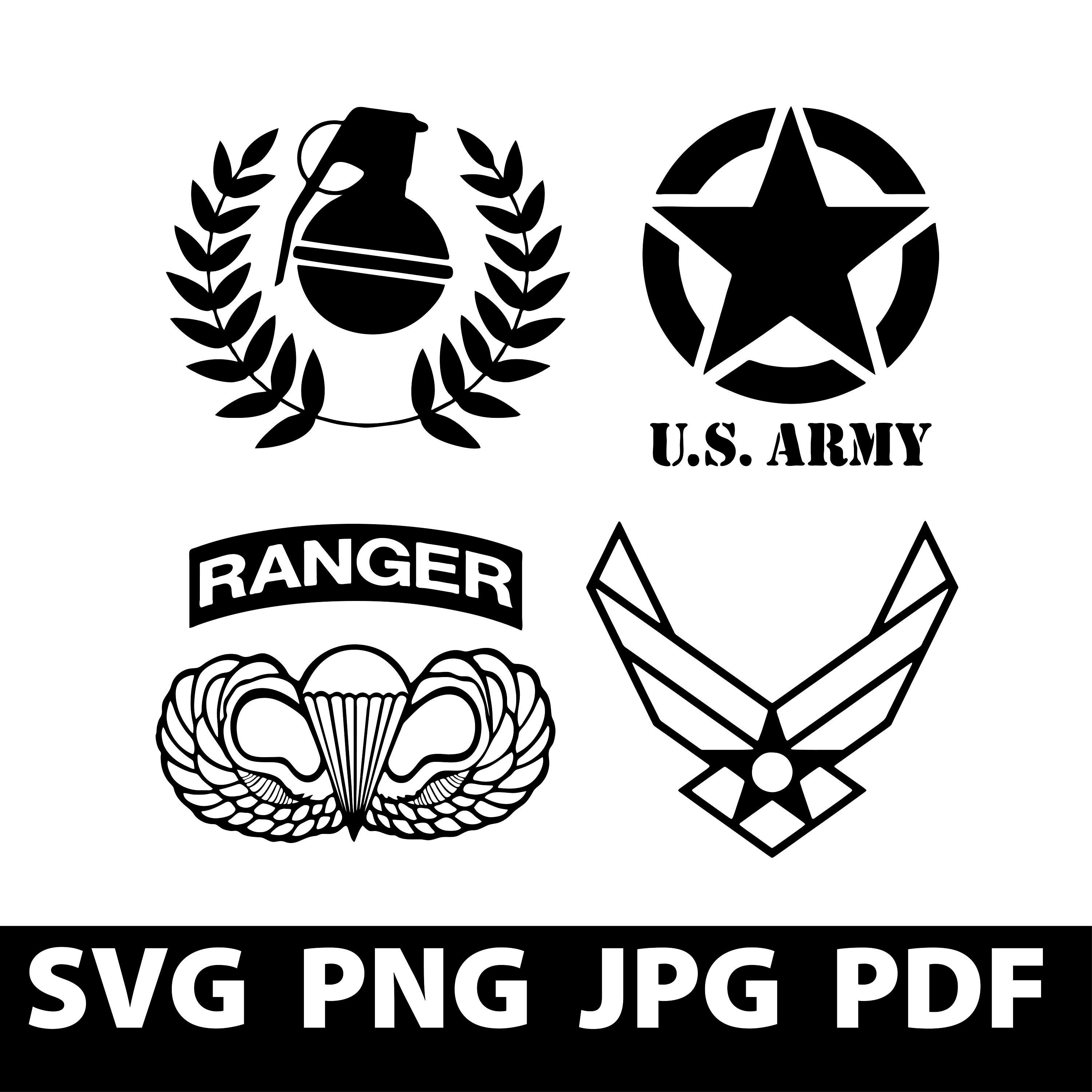 Download US Army Svg Bundle US Air Force Logo Svg US Navy Svg | Etsy