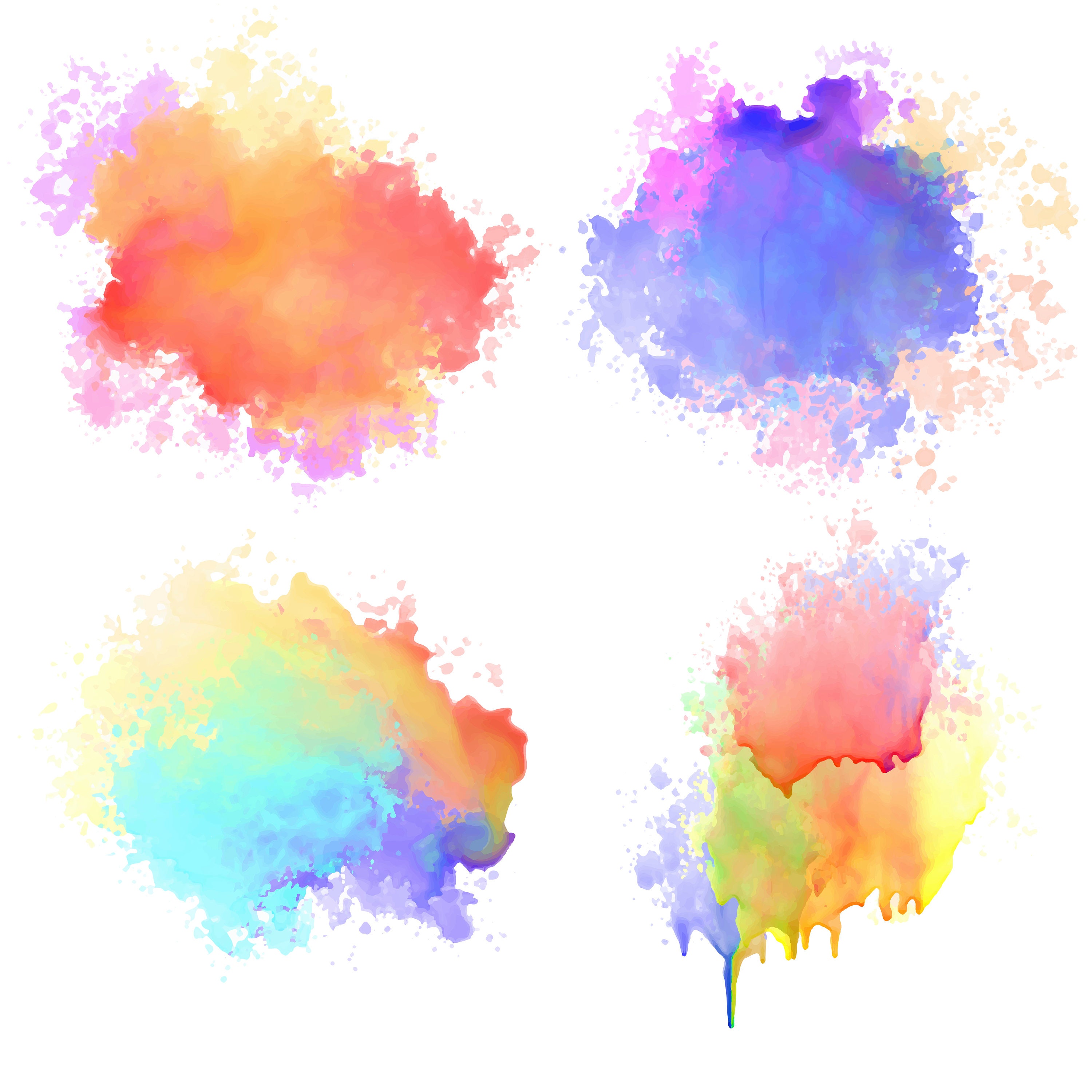 Watercolor Splash Png Watercolor Splash Clipart Color | Etsy