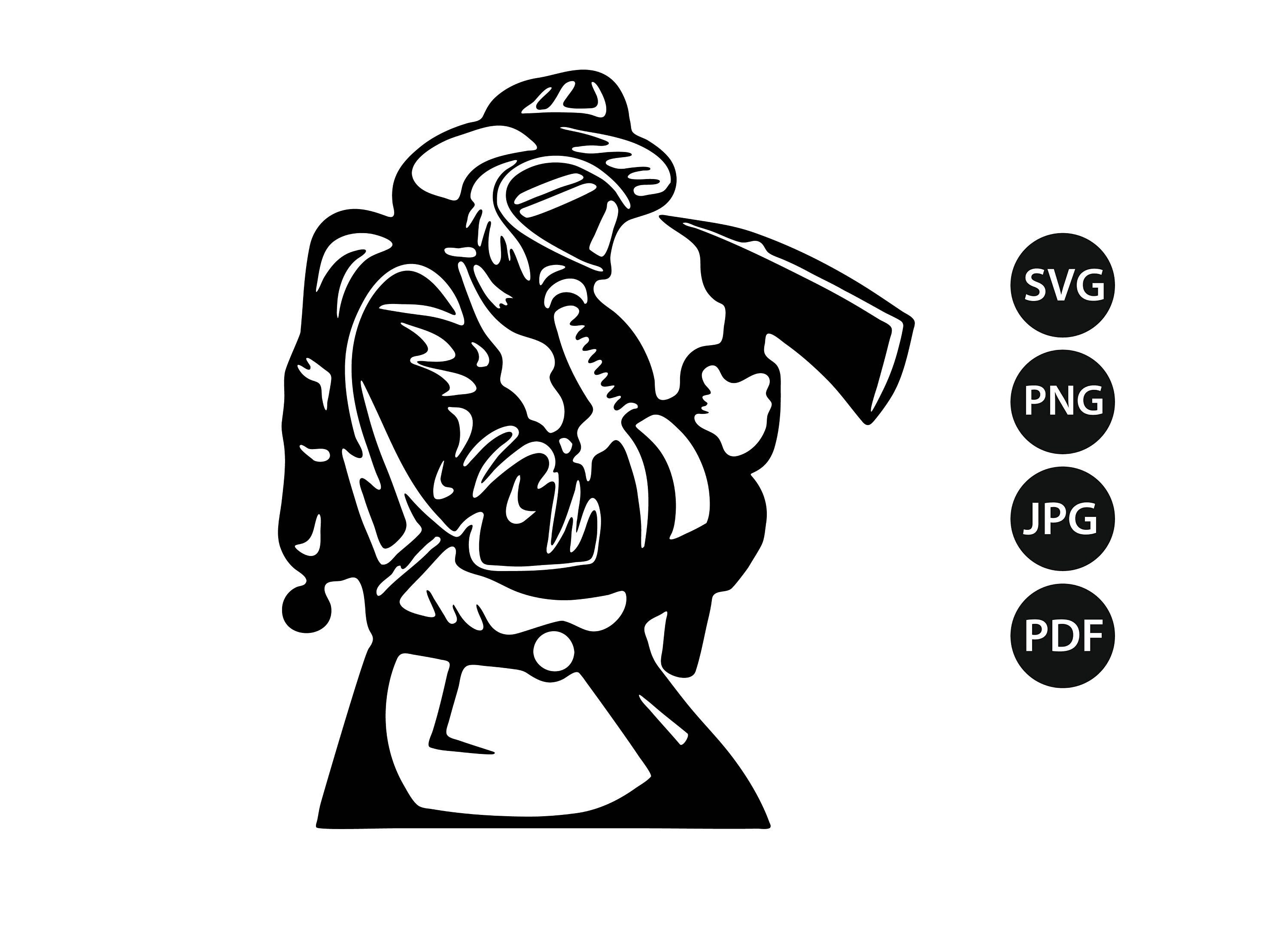 US Firefighter Svg file for Cricut Fire Department Svg | Etsy