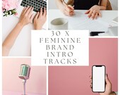 30 x Feminine Brand Intro Music Kit | Soft Ambient Sounds for Podcasts, YouTube, Reels, Coaches & Wellness Brands | Royalty-Free