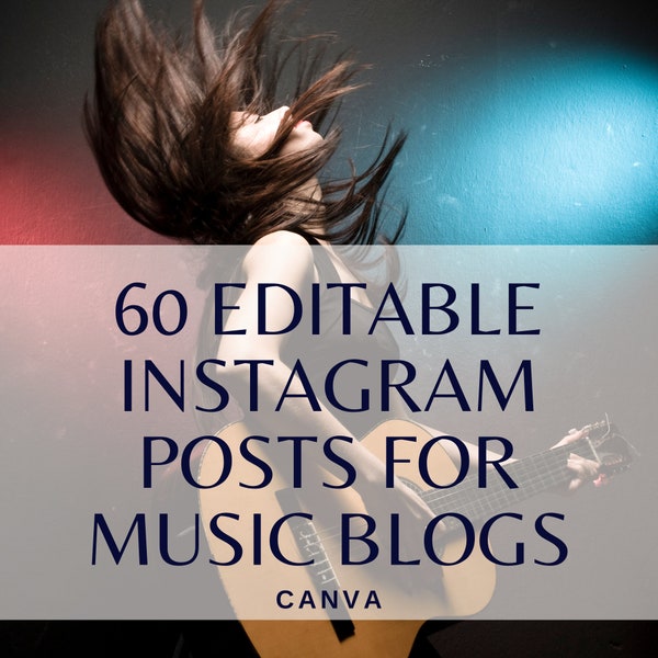 Music Blog Instagram Post Template | Canva Social Media | Indie Music | Musician Reviews | Music Release | Magazine | Social Media Posts