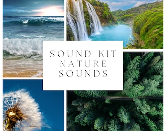 20 x 60 Minute Royalty-Free Nature Sound Recordings | Meditation Sounds | Sleep Sounds | Ocean | Wind | Waterfall | Forest |Instant Download