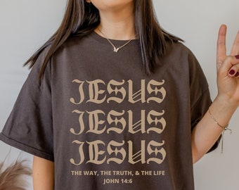 Aesthetic Jesus Shirt Christian Shirts For Men Christian Apparel Christian Streetwear Christian Clothing Christian Merch Bible Verse Shirt