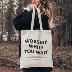 Christian Tote Bag Canvas Tote Bag Christian Bag Christian Gift Christian Clothing Aesthetic Clothing Christian Apparel Trendy Tote Bag