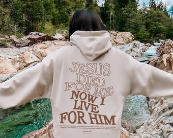 Aesthetic Christian Hoodie Jesus Bible Verse Sweatshirt Christian Streetwear Apparel For Men Christian Clothing Jesus Apparel Gift For Men