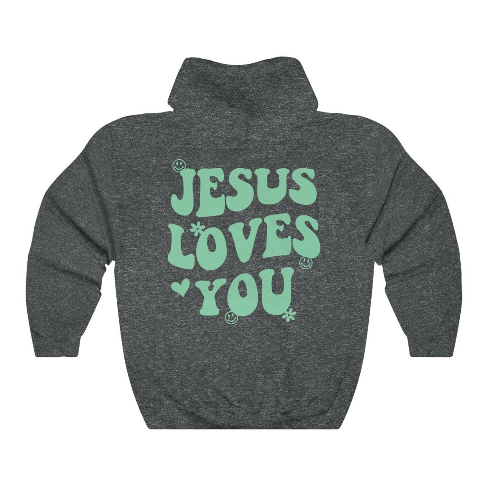 Jesus Loves You Hoodie Christian Clothing Christian Sweatshirt - Etsy