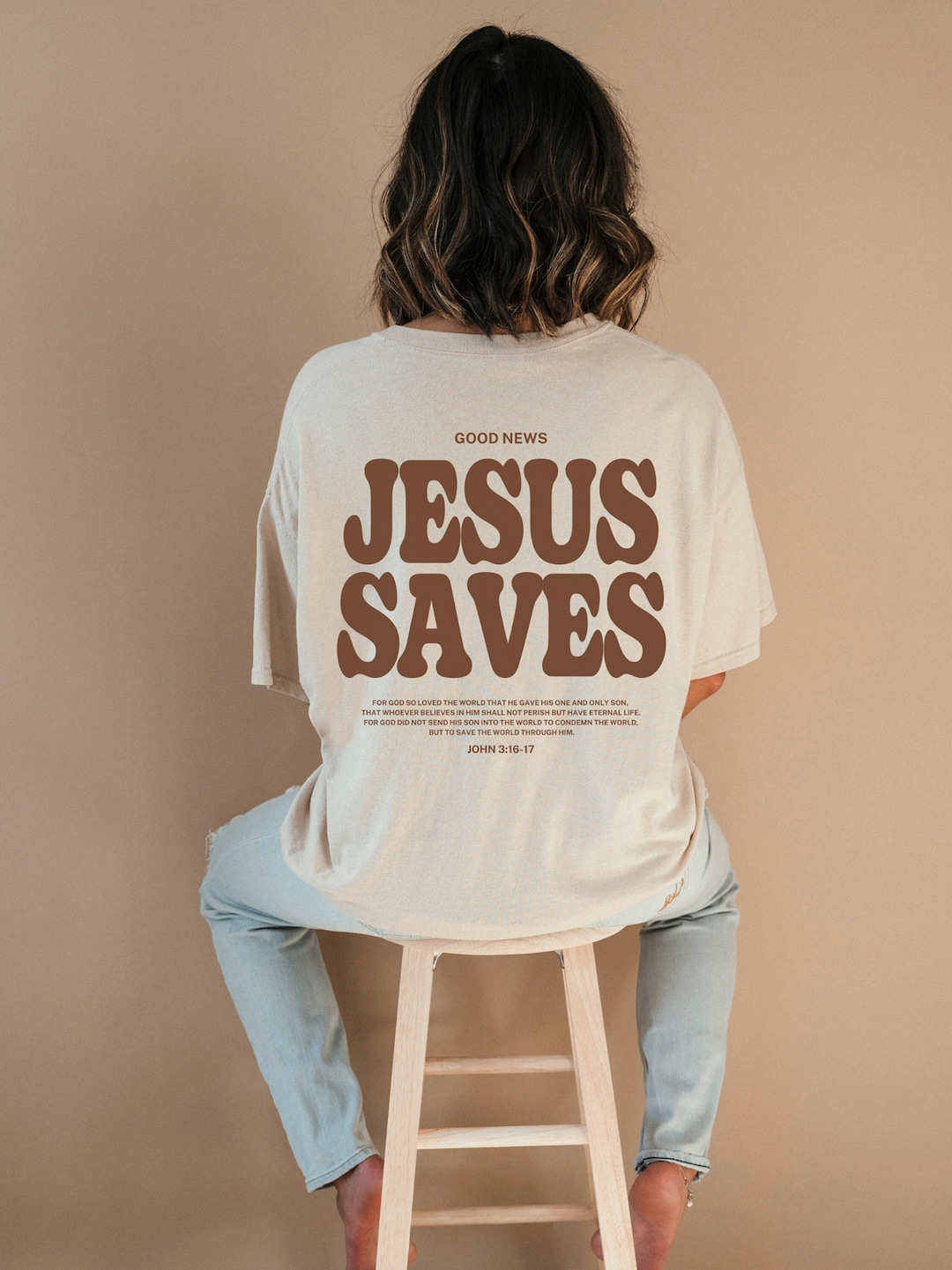 Esthétique Jesus Saves Shirt Vêtements chrétiens Chemise chrétienne