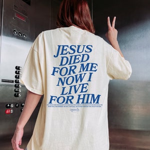 Christian T Shirt for Men Comfort Colors Jesus T-shirt Bible Verse ...