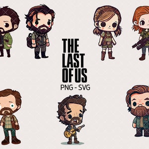 The Last of Us chibi | Formatos SVG, PNG, EPS | descarga instantánea para uso comercial