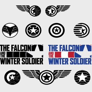 Logotipos de El halcón y el soldado del invierno / EPS, SVG, PNG