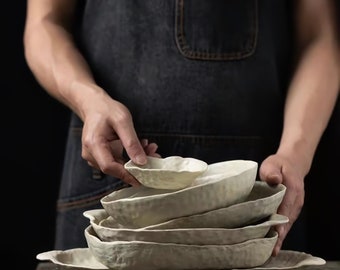 Handcrafted Ceramic Serving Bowls & Dishes - Unique Hand-Pinched Design