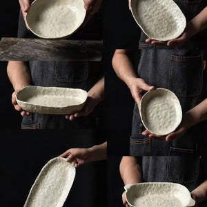 Handcrafted Ceramic Serving Bowls & Dishes Unique Hand-Pinched Design image 4