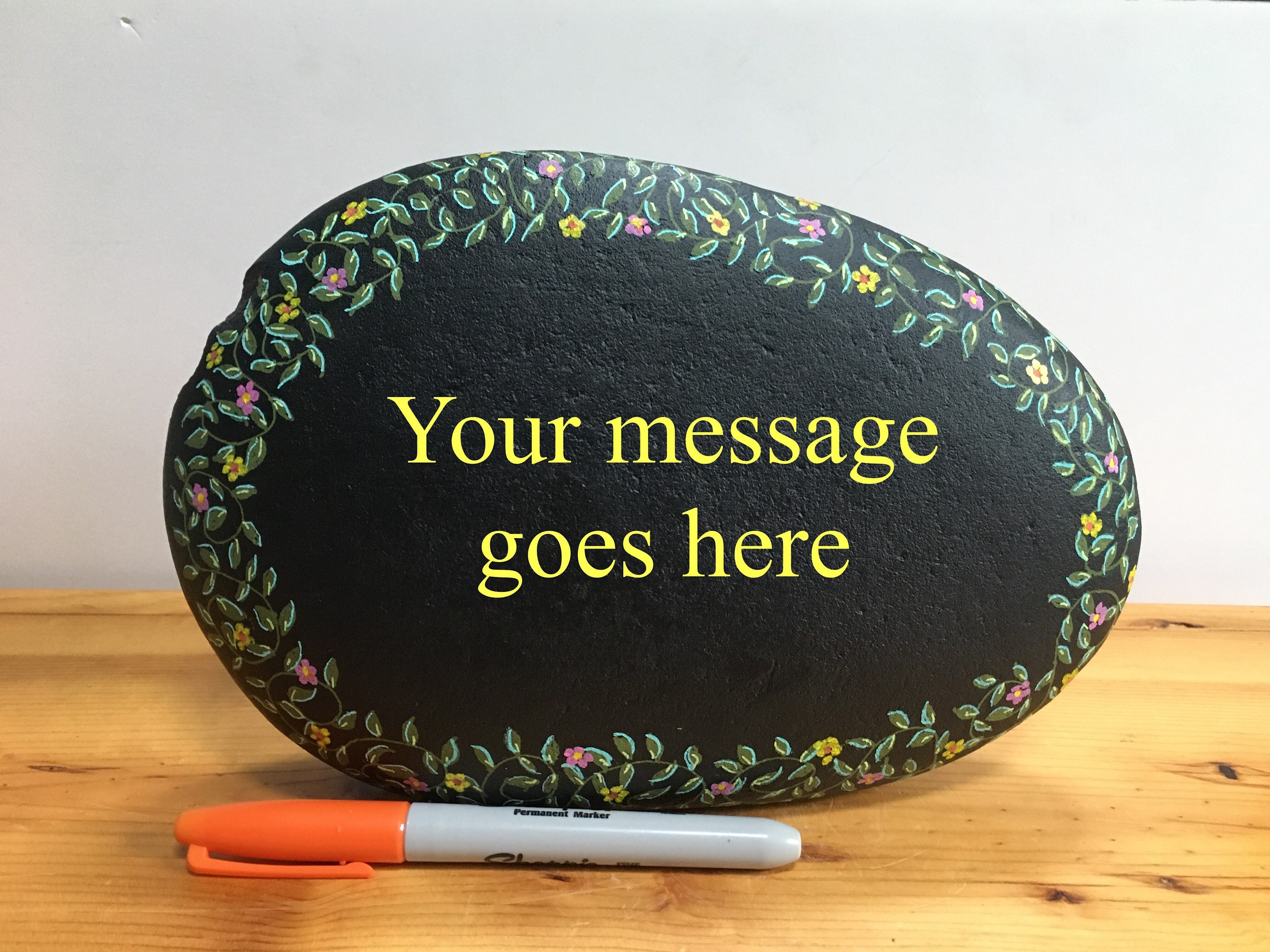 Personalized Gift Painted Rock With a Custom Message - Etsy