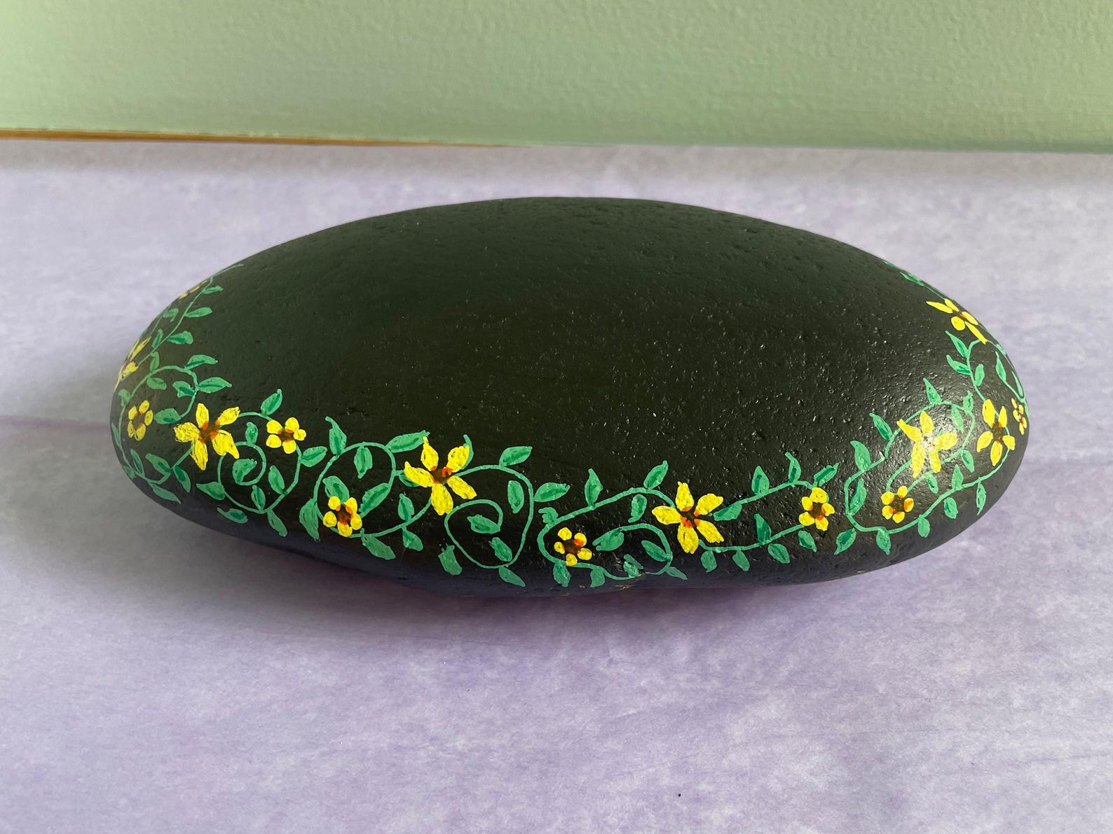 Personalized Gift Painted Rock With a Custom Message, Customized Garden ...