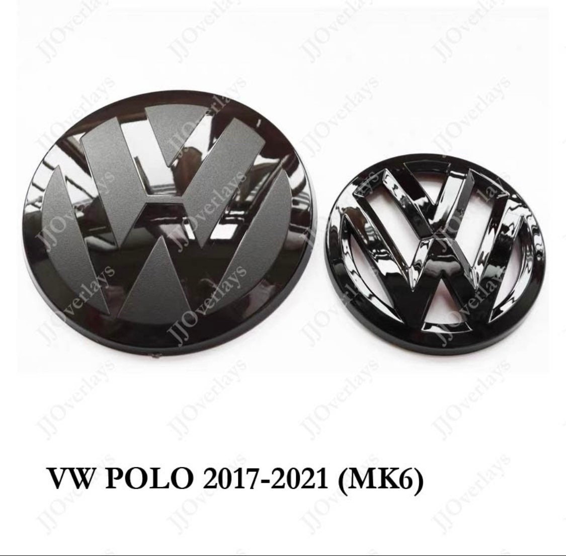 VW Polo 6 Rear Logo Black
