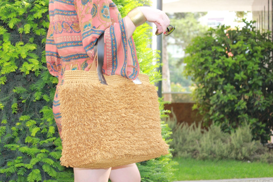 Handmade Brown Beach Bag Etsy