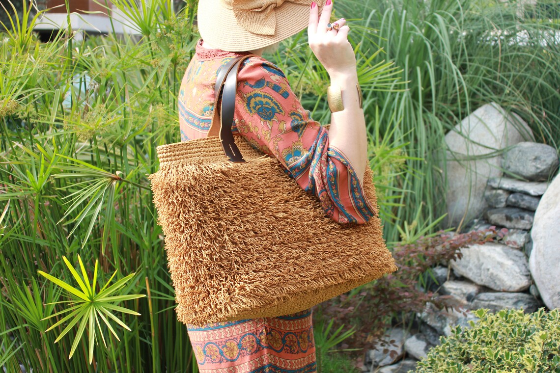 Handmade Brown Beach Bag Etsy