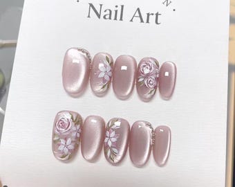 nail art for pink dress Acrylic Nail Ideas for Hoco Pink Dress