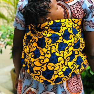Pagne de portage physiologique façon Mbotou Sénégalais Echarpe porte bébé Modèle TOUBA image 1