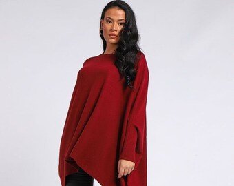 cashmere poncho made in italy