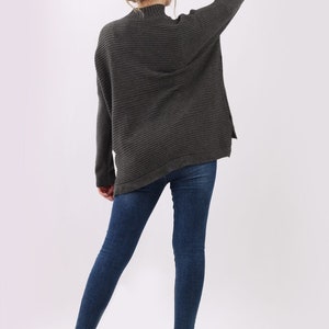 Oversized Funnel Neck Pullover Sweater image 3