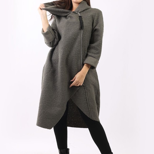 Cozy Oversize Teddy Coat, Plus Size Hooded Long Teddy shops coat
