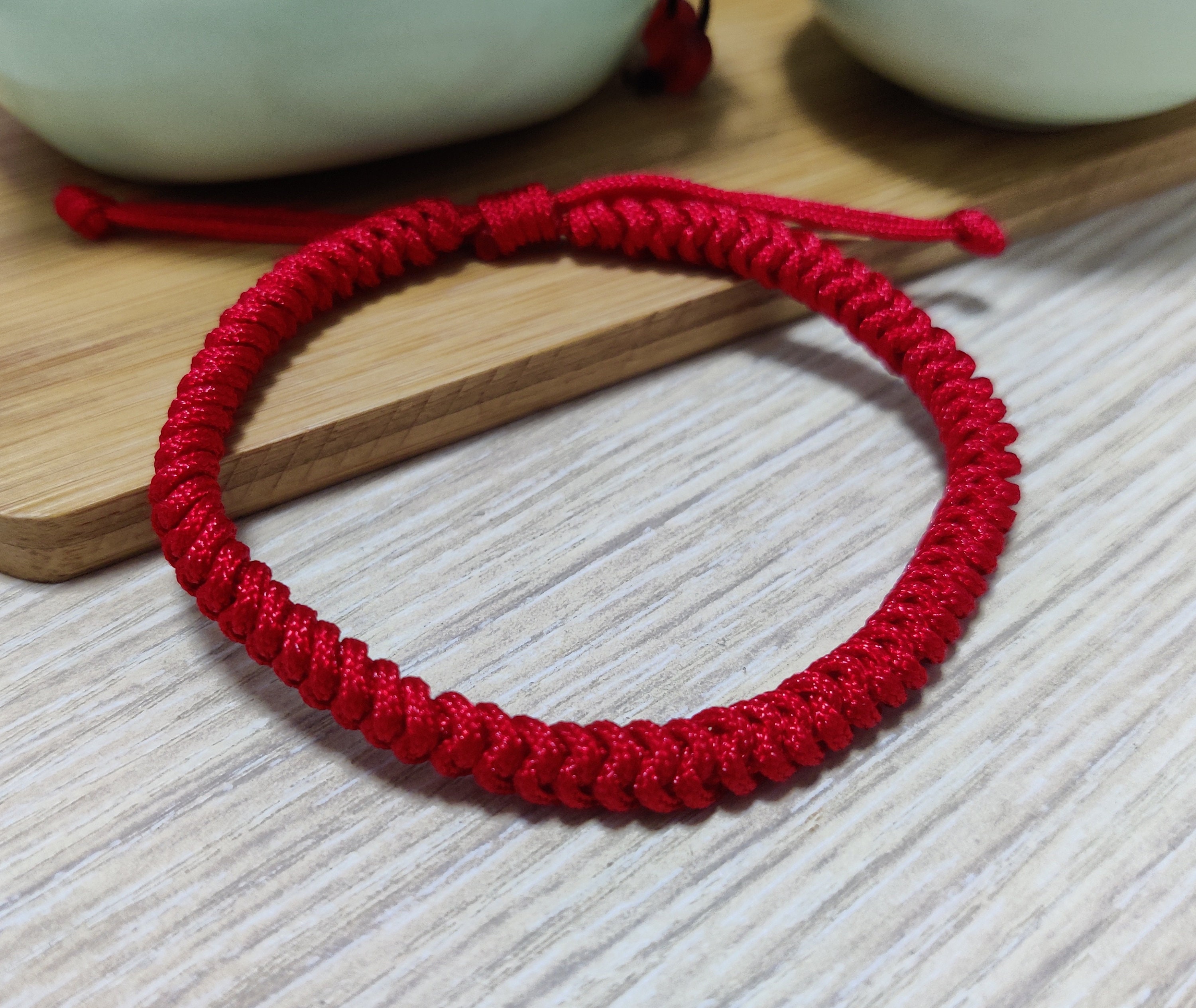 Red String Bracelet Red Bracelet Lucky Couple Bracelet Chinese Etsy UK