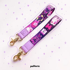 Poffurin Wristlet Lanyard - Girly Pop