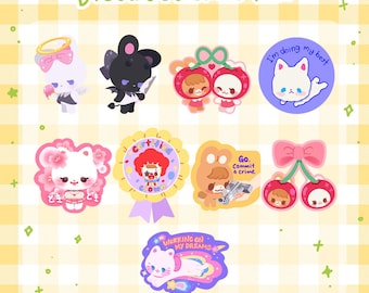 Poffurin Stickers 02 - Vinyl Stickers - Water Resistant Stickers - Cute Stickers - Glossy Stickers